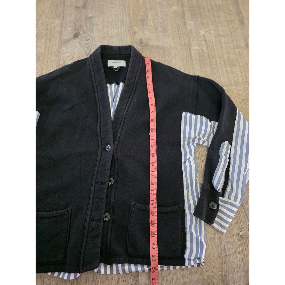Current / Elliot The Recrafted Cardigan Stripe Button Front Size‎ 0 - Picture 6 of 8